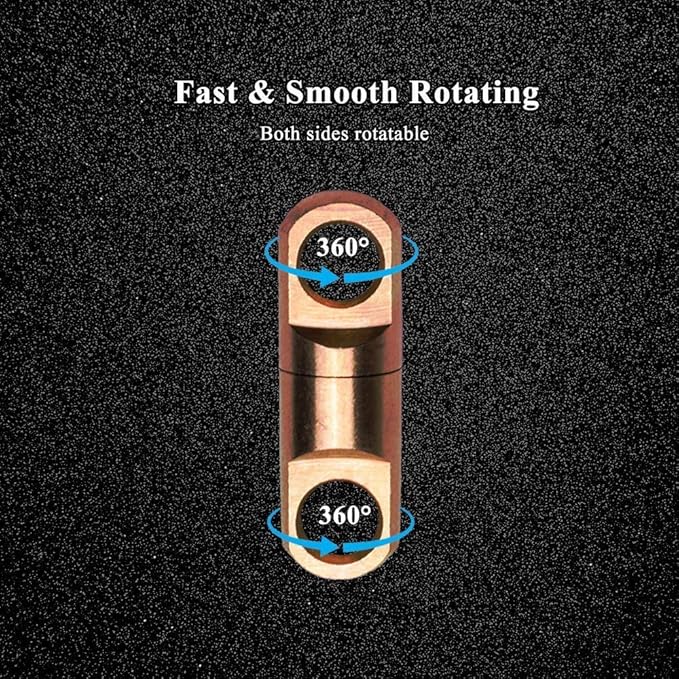 AMYSPORTS High Strength Fishing Bearing Swivels Stainless Fishing Swivel Connectors Copper Barrel Swivels for Saltwater Fishing Freshwater Fishing