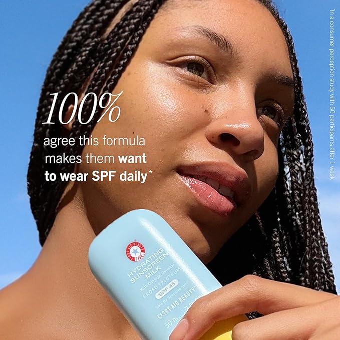 First Aid Beauty - Hydrating Sunscreen Milk with Colloidal Oatmeal, Broad Spectrum SPF 45, Non-comedogenic SPF Formula Helps Nourish Skin with Organic UV Filters & Glycerin, 24-hour Hydration, 1.7 oz | Non-comedogenic, SPF Formula, Helps Nourish Skin