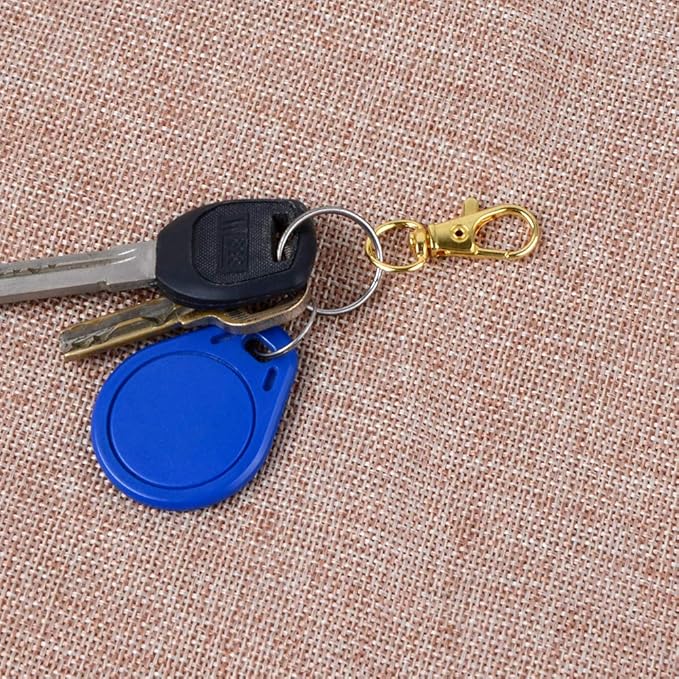 100PCS Keychain Hooks with Key Rings，Metal Swivel Lobster Claw Clasps, for Keychain Clip Lanyard, Jewelry Making, Crafts