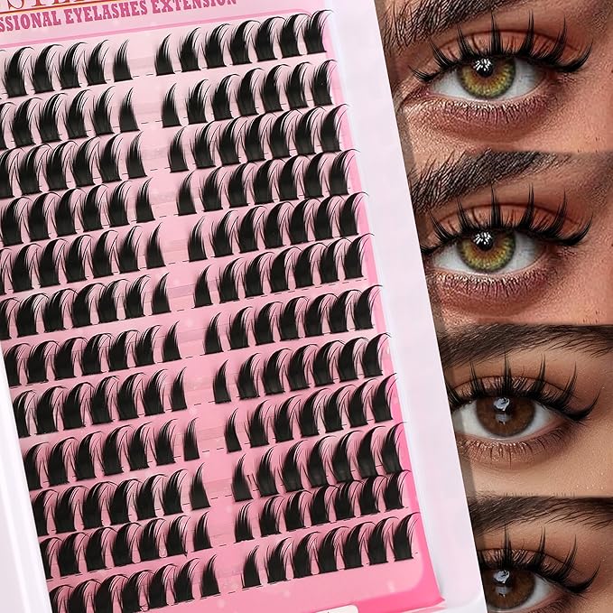 Spikes Lash Clusters Eyelash Clusters Volume Long 12-18mm Individual Lashes DIY Spiky Lash Extension Mega Cluster Eyelash Extensions Mink Strips Lashes Thick