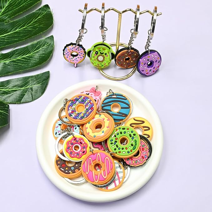 Keychains Bulk DIY Cute Keychain Charms Backpack Charms for Girls Backpack Keychains PVC Key Ring Party gifts