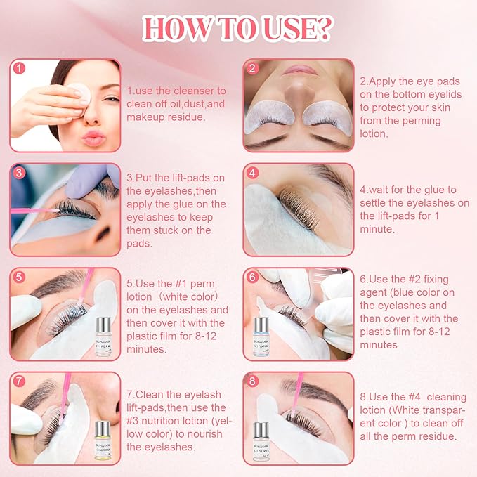 2026 Valentine's Day gift Lash Lift Kit for Perming,Curling and Lifting Eyelashes |Semi-Permanent Salon Grade Supplies for Beauty Treatments,Includes Eye Shields,Pads and Accessories