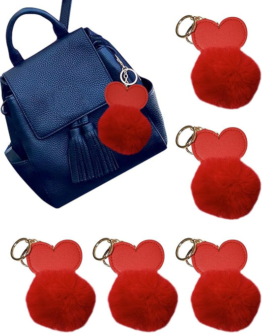 ALPI Super Plush Keychain - Cute Keychain for Bags, Keys, & More - Adorable Purse Charm - Pack of 5