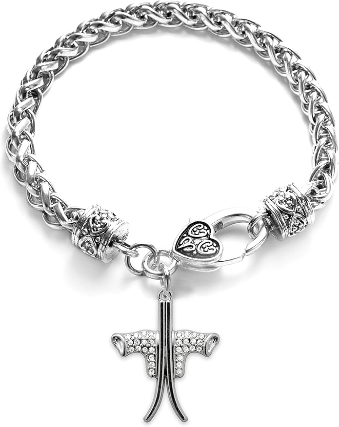 Inspired Silver - Silver Customized Charm Bracelet with Cubic Zirconia Jewelry