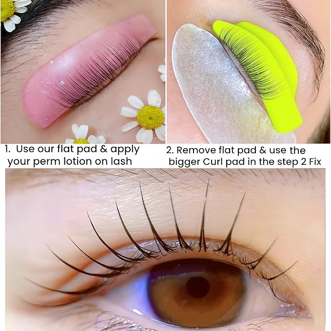 Korean Lash Lift Kit Korea Eyelash Lifting Starter Set Flat Shields Perming Lash Evenly Improve Success Of Lash Perm Curling Eyelash Thoroughly Professional Salon 15 Sachet Rapid 9 Minute Perm