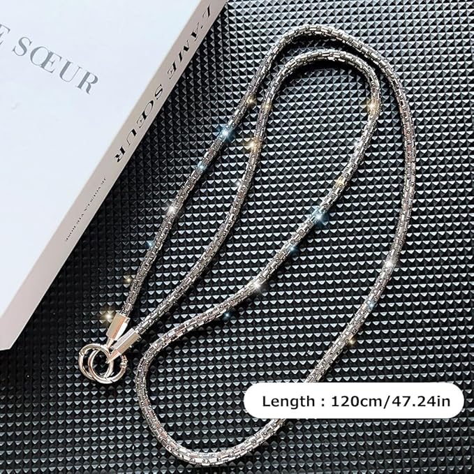 Phone Lanyard Crossbody with Hanging Loops, Clip and Go Strap for Phone with Zipper Wallet, Adjustable Elastic Phone Strap