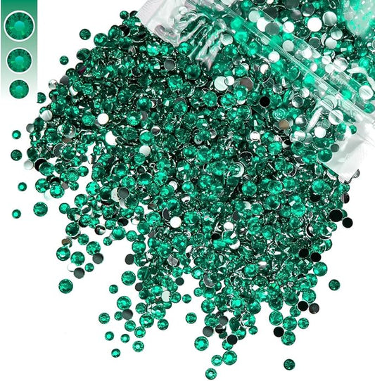 3mm 4mm 5mm Mix Bag Resin Rhinestones for Crafting Flatback Jelly Stones Bulk Diamonds Crystals Gems Charms for Nails Face Eyes Makeup Mugs Tumblers Bottles DIY Crafts Clothes Shoes