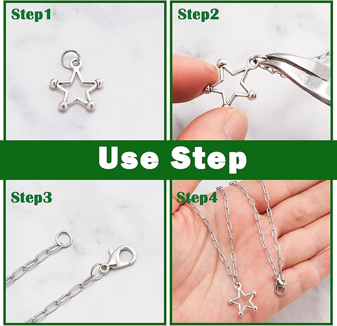 1500Pcs 8mm Stainless Steel Open Jump Rings 16 Gauge Metal O Rings Single Loop Connectors for Jewelry Necklaces Bracelet Earrings Keychains Chainmail DIY Making