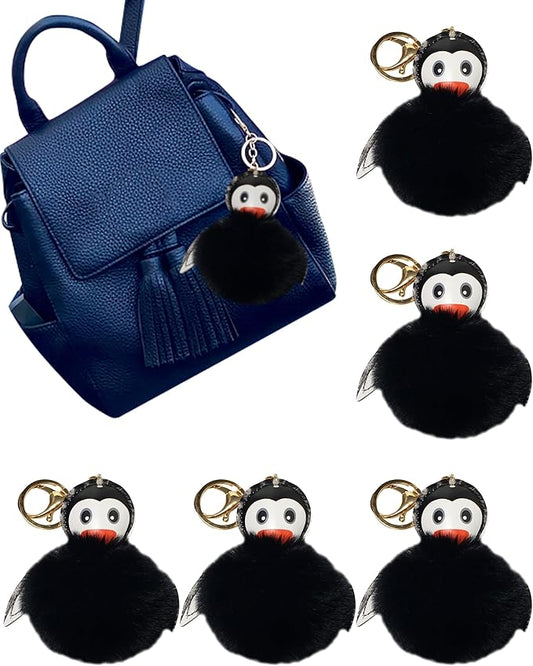 ALPI Super Plush Keychain - Cute Keychain for Bags, Keys, & More - Adorable Purse Charm - Pack of 5