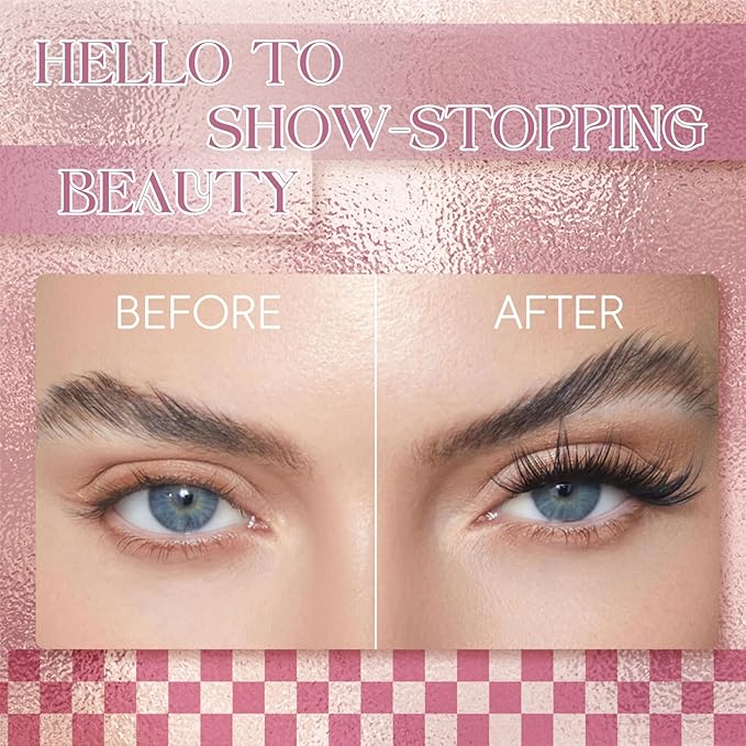 FADLASH Lash Bond and Seal Kit 2 Pcs Bond and Seal Lash Glue for Eyelash Clusters Waterproof Lash Clusters Glue Clear Stong Hold Long Lasting (12ml)