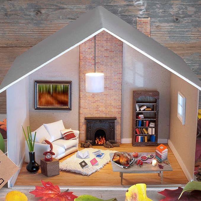 Sumind 16 Pcs 1:12 Miniatures Dollhouse Books, Assorted Timeless Miniatures Books, Mini Dollhouse Accessories Toy Supplies Decoration for Boys and Girls(Colorful Style)