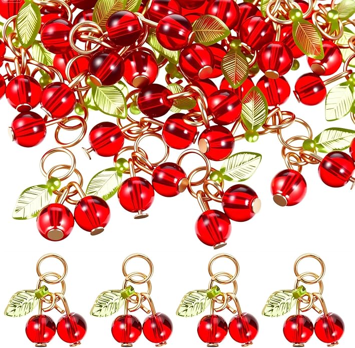 Jetec 50 Pieces Resin Charm Pendant Jewelry Finding Charm DIY Decor Making Resin for Women Bracelet Necklace Earrings Keychain Craft