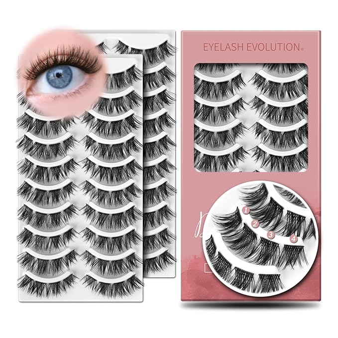 EASITENSION Pre Mapped Lash Clusters 160 Psc 20 sets per pack Lash Clusters DIY Eyelash Extension Doll-Eyed Pre Maped Cat Eye Spiky Cluster Eyelashes