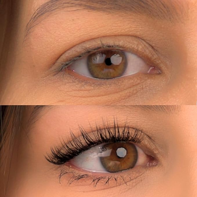 GAZELLE Luxury Natural Lash Clusters, Soft Korean Silk PBT Fibers, DIY Cluster Eyelash Extensions, Comfortable Wear, Lasts 10 Days – Sensual – 16mm