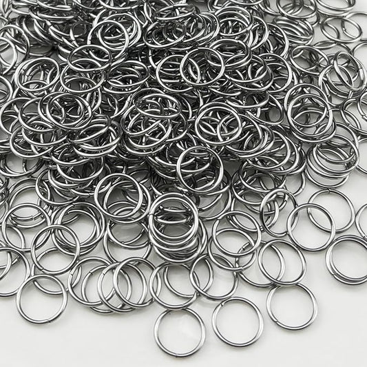 500pcs 10mm Stainless Steel Jump Rings Connector Rings for DIY Craft Jewelry Making Necklaces Bracelet Earrings Keychains