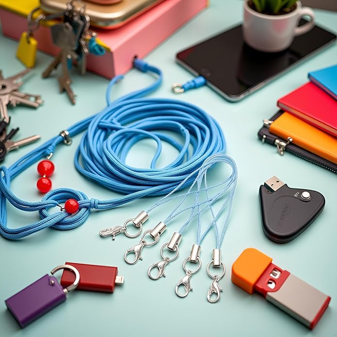 Mobile Phone Rope 20pcs Strap Charm Lariat Lanyard,Phone Charm with Lobster Clasp Cords for Cellphone/USB Drive/Keychain/DIY Jewelry Accessories Phone Accessories,Cell Phone Charms