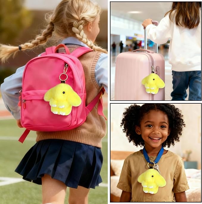 Cute Plush Keychain, Car Pendant, Bag Purse Backpack Charm Accessory, Gift for Girls Women