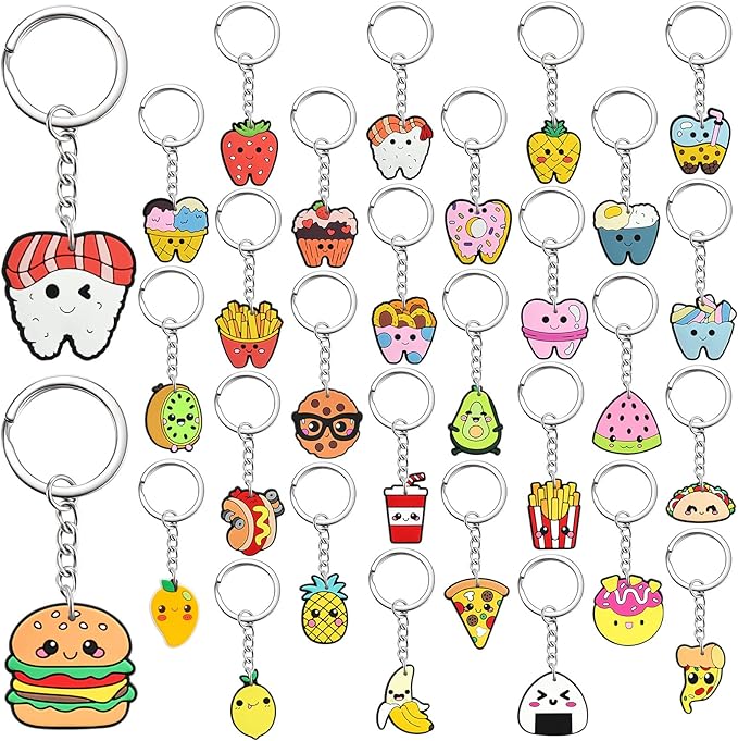 XHAOYEAHX Random Keychains Bulk,Cute Key Chain for Prizes Gifts Party Favors