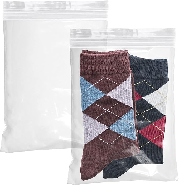 APQ Clear Plastic Reclosable Zipper Bags, 7 x 9 Inches. Pack of 1000 Reclosable Plastic Bags with Zipper Closure. 2 Mil Plastic Jewelry Bags. Waterproof Reclosable Zip Bags for Industrial Use