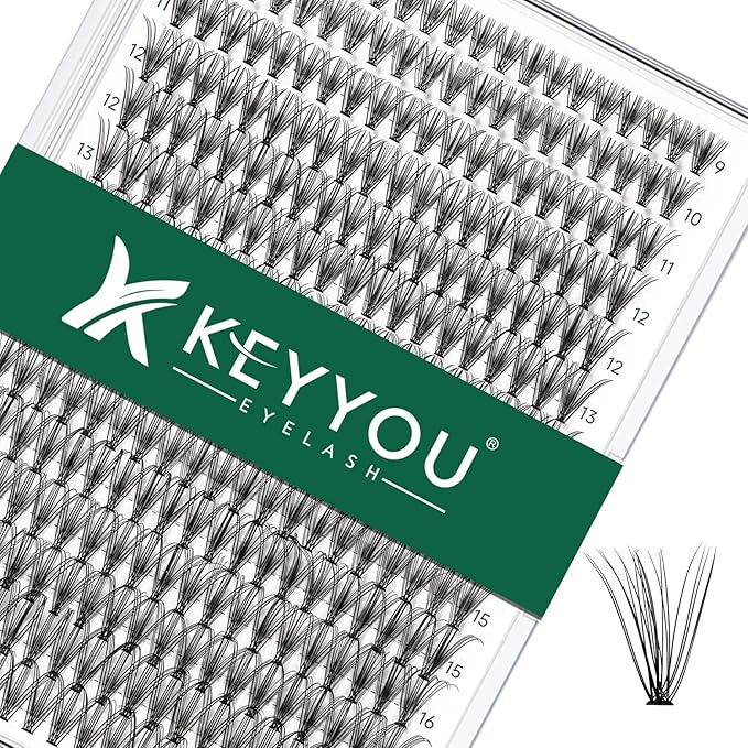 Lash Clusters 300Pcs Individual Lashes 20D 0.07C Curl 9-18MIX Lash Extensions Clusters Lashes Soft&Natural False Eyelashes Individual DIY Eyelash Extension at Home(20D-0.07C,9-18MIX)