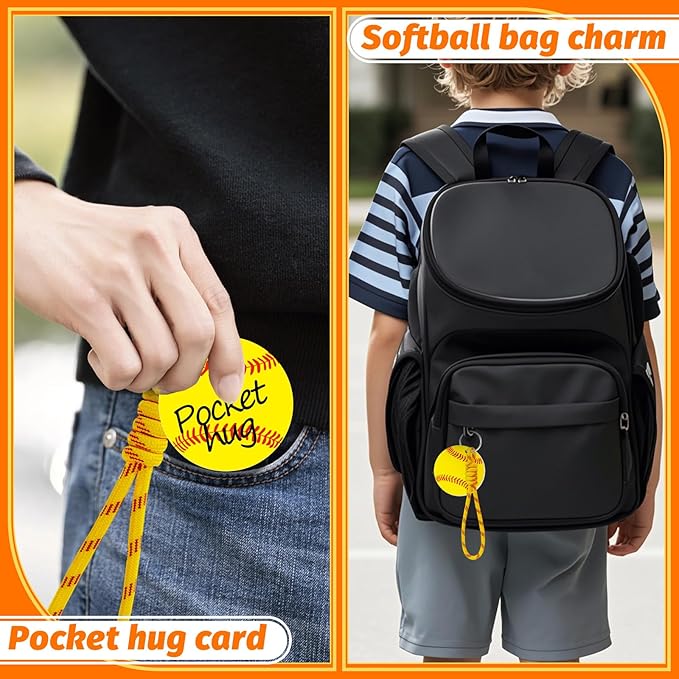 Eyourlife 6Pcs Braiding lanyard keychain With 2.75 in Name Id and DIY Pocket Hug Card For boys Sports enthusiast Team Gift