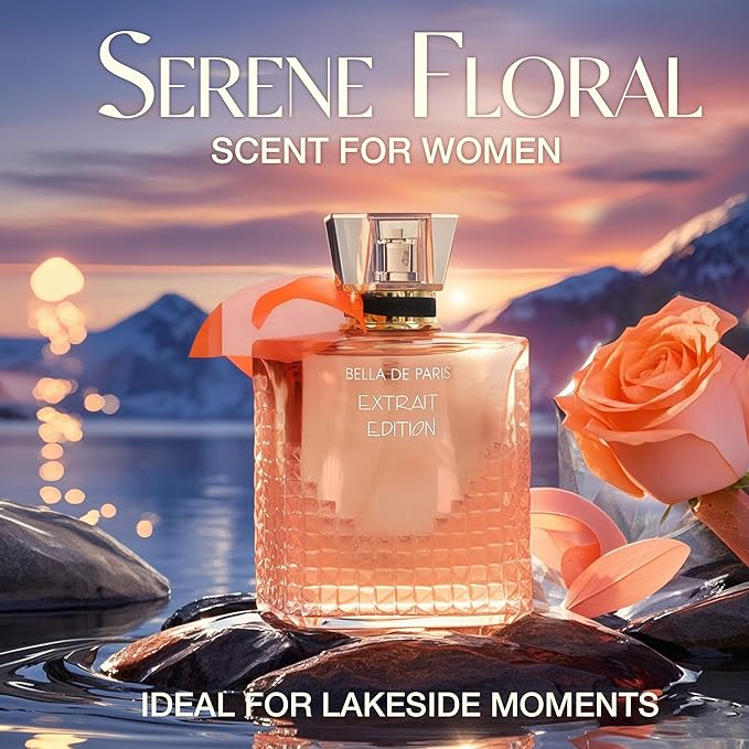 A CENTER Perfum Combo Set for Women - Floral Fragrance with Jasmine, Rose & Lily of the Valley | 3.4 Fl Oz Each Women Cologne Gift Set (La Bella/La Bella Diamonds/Bella De Paris EXT)