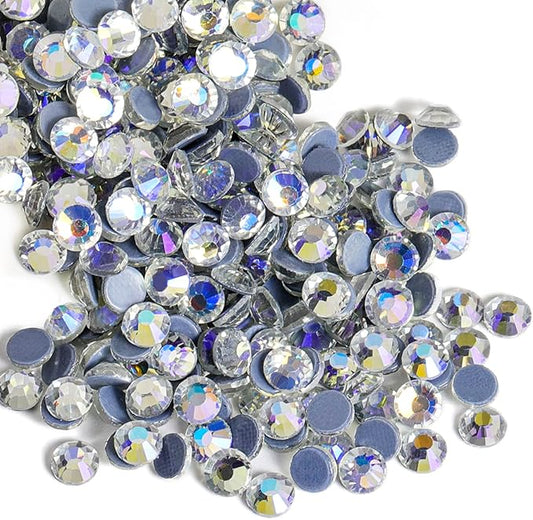 Beadsland Hotfix Rhinestones, 1440pcs Flatback Crystal Rhinestones for Crafts Clothes DIY Decorations, Starry Sky, SS20, 4.6-4.8mm