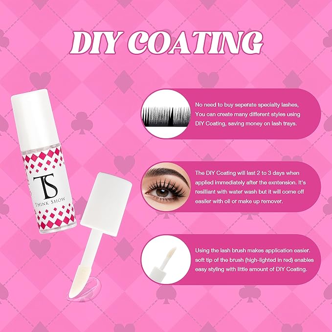 THINK SHOW Cluster Lashes 100pcs Individual Lashes Clusters Eyelash Extensions False Eyelashes DIY Wispy Fluffy Lash Extension Kit Reusable False Eyelashes Luminious Mix 10-14mm