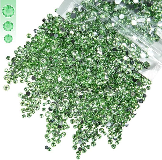 3mm 4mm 5mm Mix Bag Resin Rhinestones for Crafting Flatback Jelly Stones Bulk Diamonds Crystals Gems Charms for Nails Face Eyes Makeup Mugs Tumblers Bottles DIY Crafts Clothes Shoes