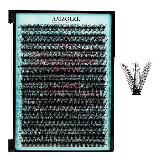 Lash Clusters 320Pcs 70D Eyelashes Cluster D Curl Individual Wispy Lashes Cluster for DIY Cluster Eyelash Extensions at Home for Beginners (Mix10-16mm)