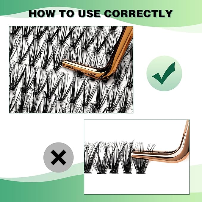 Lash Clusters 300pcs Individual Lashes 30D 0.07D Curl 9-18MIX DIY Eyelash Extension KEYYOU Large Tray Volume Soft&Natural Cluster Lashes(30D-0.07D,9-18MIX）