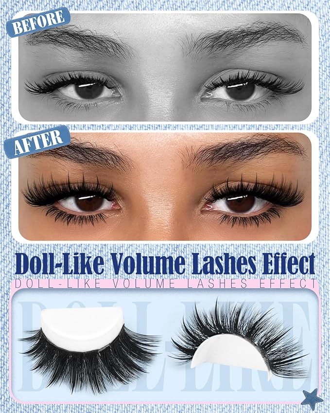 Wispy Lash Clusters Spikes Volume Eyelash Clusters Spiky Cluster Eyelash Extensions with Bottom Lashes Thick Cluster Lashes D Curly 6-22MM Individual Lashes Bond and Seal Tweezers by Lvmixwig