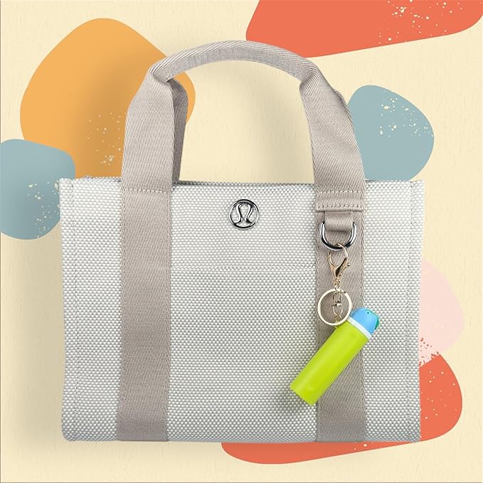 Mini Trendy Bottle Keychain Accessories Compatible with Owala Water Cute Tumbler Cup Chapstick Lip Balm Holder Charms