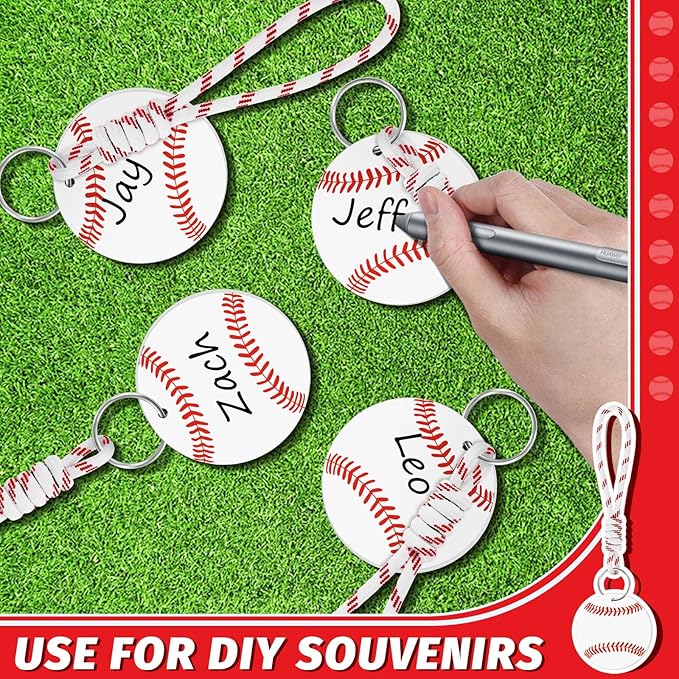 Eyourlife 6Pcs Braiding lanyard keychain With 2.75 in Name Id and DIY Pocket Hug Card For boys Sports enthusiast Team Gift