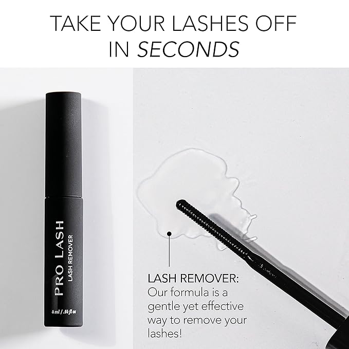 Pro Lash | Lash Remover | Gentle yet Effective Eyelash Remover | No Damage to Natural Lashes | Oil Based | Quickly Breaks Down Lash Adhesive | 4.5 mL