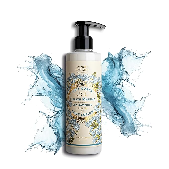 Panier des Sens – Sea Samphire Hand & Body Lotion for Dry Skin - Hydrating Body Cream for Women - Nourishing Fluid Body Moisturizer Shea Butter & Olive Oil 97% Natural Ingredients Body Care 8.45 Floz