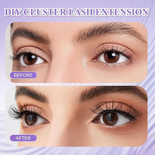 Wendy Upgraded Lash Cluster Glue: Lash Bond and Seal Pro Waterproof, Strong & Flexible Hold, Long-Lasting 72H, Gentle Low Odor, Quick-Dry, Eyelash Glue Bond Pro+Seal Pro（6ml+6ml）