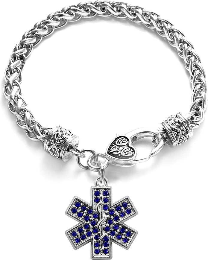 Inspired Silver - Silver Customized Charm Bracelet with Cubic Zirconia Jewelry