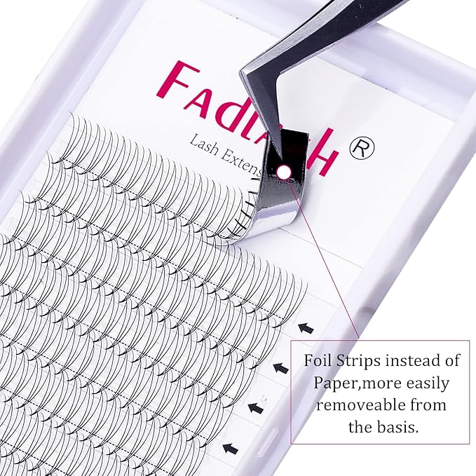 Premade Fans 3D to 20D Volume Lash Extensions Pointy Base Premade Fans Eyelash Extensions Pro Point Premade Lash Extensions Fans 0.05 0.07 0.10 Premade Lash Fans C CC D DD Curl Available (3D-0.07D, 19mm)