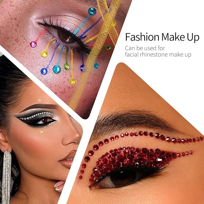 Flatback Crystal Rhinestones Round Gems for Nail Art and Craft Clothes Glue Fix, Rose (4.6-4.8mm) SS20/1440PCS
