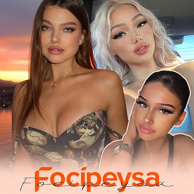 Focipeysa Spike Lashes Pack Wispy False Eyelashes Volume Faux Mink Lashes 18mm Natural Look False Lashes Short Strips Lashes by Focipeysa