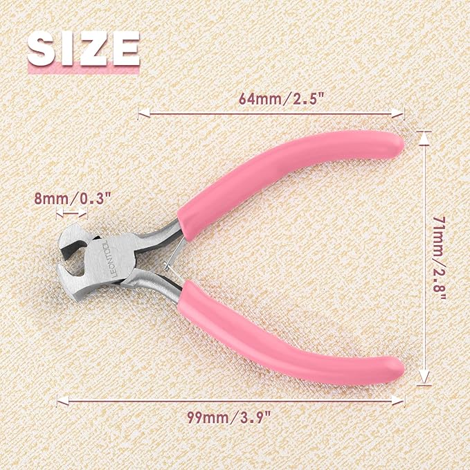 4-Inch End Cutting Pliers - Mini Jewelry Pliers Wire Cutter for Jewelry Making - End Snips Nail Puller