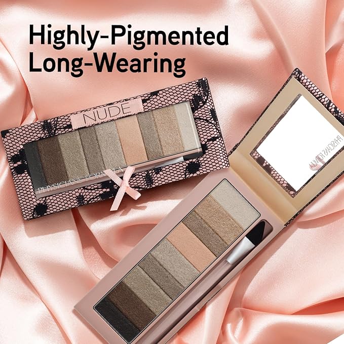Physicians Formula Shimmer Strips Eyeshadow, Multi-Finish Nude Palette with Extreme Shimmer, Hypoallergenic & Cruelty-Free – Nude