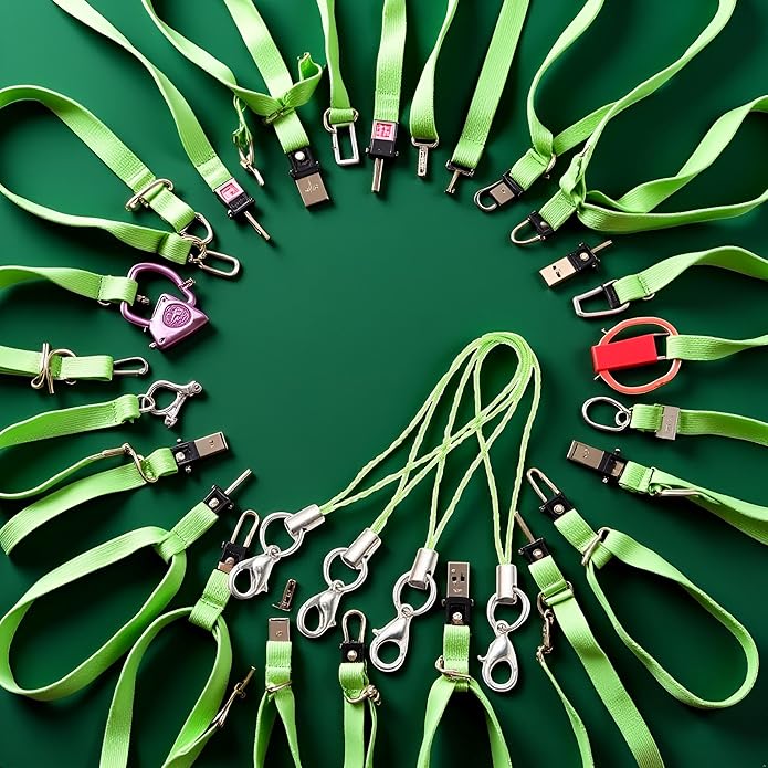 20 Pcs Mobile Phone Rope Strap Charm Lariat Lanyard with Lobster Clasp Cords, Cell Phone Charms, Car Keychain, for Cellphone/USB Drive/Keychain/DIY Jewelry Accessories
