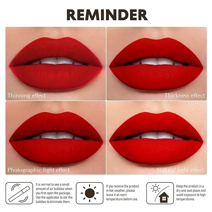 Blue Lipstick Matte for Women, Super Stay Long Lasting Lipstick Smudge Proof No Transfer Liquid Lipsticks, Cruelty Free Lip Makeup (DM01 Blue Bomb)