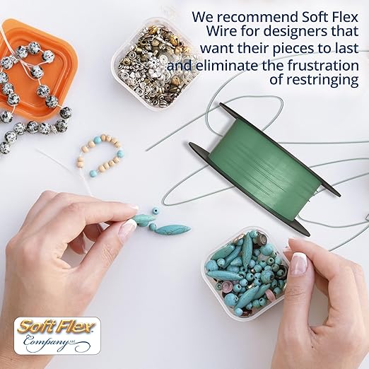 Soft Flex 49 Strand Beading Wire - Medium 0.19 Diameter - 30 Feet Nylon Design Wire