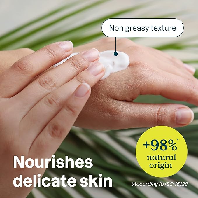 ATTITUDE Hand Cream for Sensitive Skin with Oat, EWG Verified, Dermatologically Tested, Vegan, Argan Oil, 2.5 Fl Oz