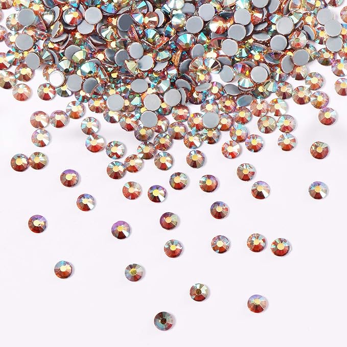 Hot Fix Crystal Flatback Rhinestones Glass Diamantes Gems 7.2mm(34ss 288pcs, Dawnlight)