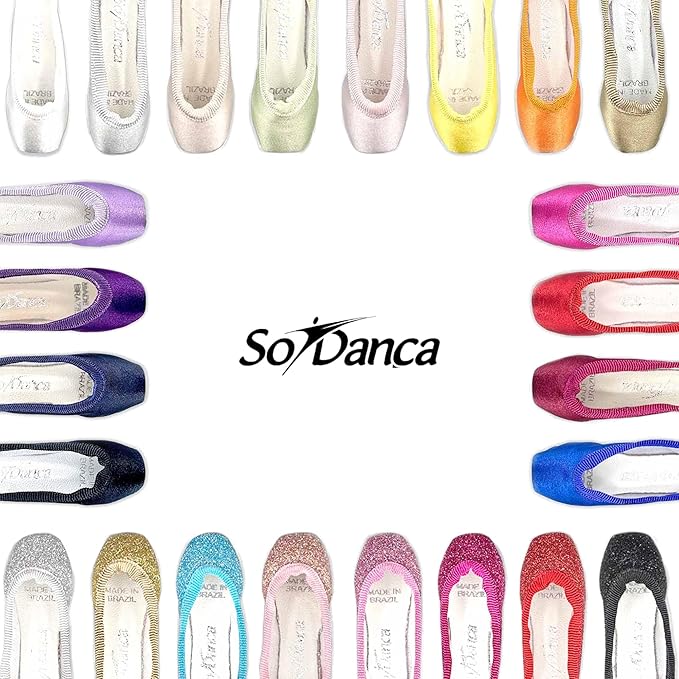 So Danca Mini Ballet Pointe Shoe Keychain, Dangle Charm
