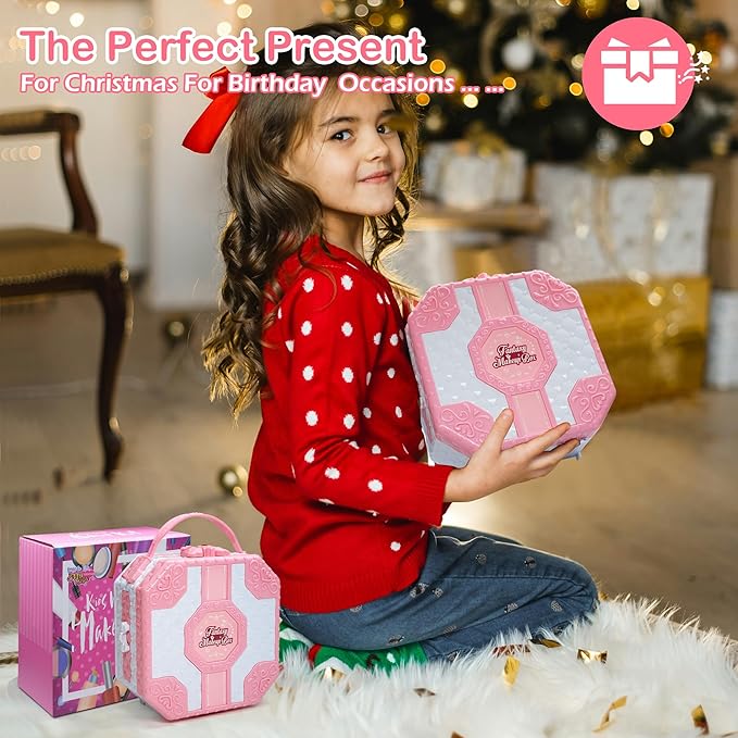 Kids Makeup Sets for Girls 5-8, 68 Pcs Kids Makeup Kit for Girls Non-Toxic Washable Real Cosmetic Set, Play Make Up Kit, Toddlers Birthday Gifts Princess Toys for 3 4 5 6 7 8 9 10 11 12 Year Old